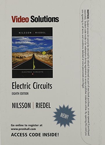 Video Solutions Student Access Code Card for Electric Circuits (9780136064091) by [???]