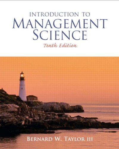 Beispielbild fr Introduction to Management Science zum Verkauf von ThriftBooks-Dallas