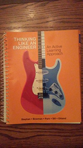 Imagen de archivo de Thinking Like an Engineer: An Active Learning Approach a la venta por BooksRun