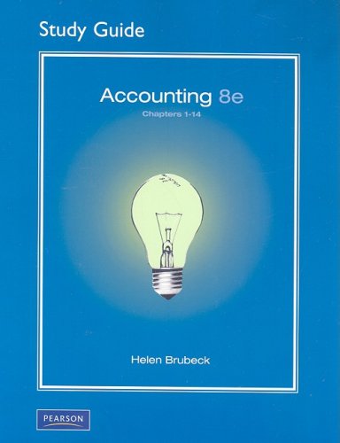 Stock image for Study Guide for Accounting, Chapters 1-14 for sale by The Book Cellar, LLC