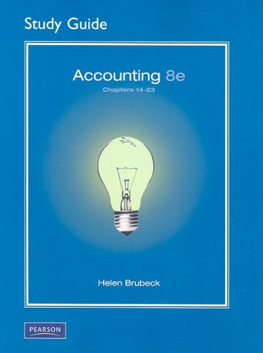 Imagen de archivo de Accounting: Chapters 14-23 a la venta por Buchpark