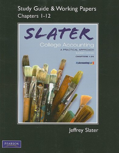 9780136065722: College Accounting: Study Guide + Working Papers 1-12