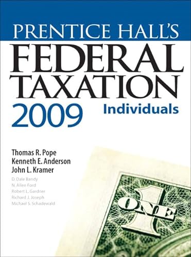 Stock image for Prentice Hall's Federal Taxation 2009: Individuals for sale by Phatpocket Limited