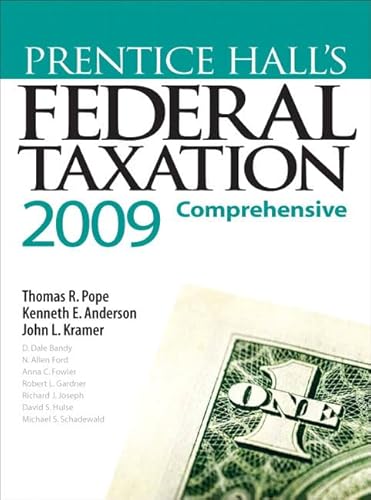 Beispielbild fr Prentice Hall's Federal Taxation, 2009: Comprehensive, 22nd Edition zum Verkauf von Irish Booksellers