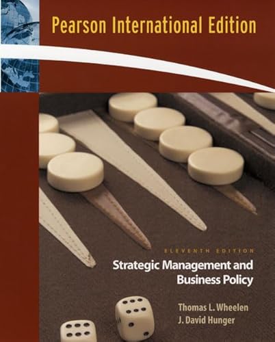 Stock image for Strategic Management and Business Policy: Concepts and Cases for sale by Anybook.com