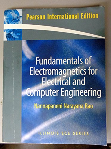 Beispielbild fr Fundamentals of Electromagnetics for Electrical and Computer Engineering: International Edition zum Verkauf von WorldofBooks