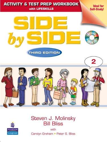 Beispielbild fr Side by Side 2 Activity Test Prep Workbook w/Answer Key & CDs zum Verkauf von Wonder Book