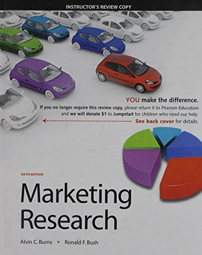 Stock image for Marketing Research, Instructor's Review Copy for sale by ThriftBooks-Dallas