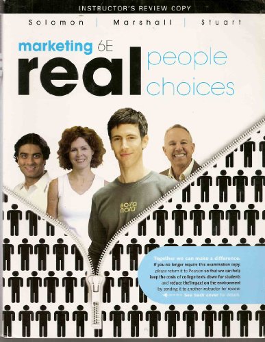 Imagen de archivo de Marketing: Real People, Real Choices (Teacher's Edition) a la venta por Solr Books