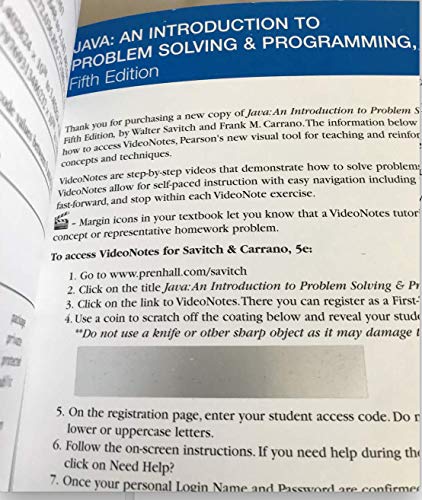 

Java: An Introduction to Problem Solving & Programming