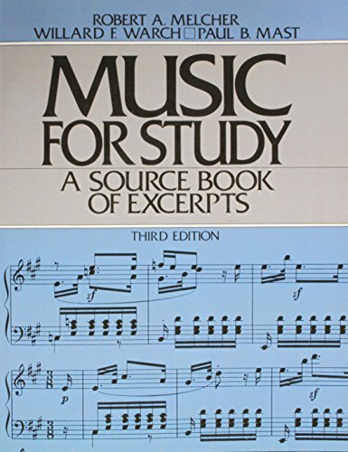 9780136074748: Music for Study (3rd Edition)