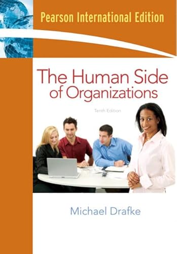 9780136074793: Human Side of Organizations:International Edition