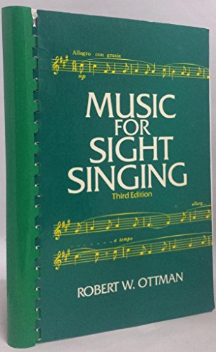 Stock image for Music for Sight Singing, 3rd Edition for sale by Ergodebooks