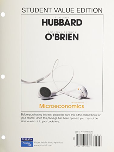 9780136075387: Microeconomics, Student Value Edition