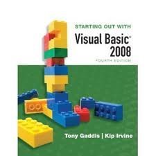 Video Notes on Disk for Starting Out With Visual Basic 2008 Update (9780136076698) by Gaddis, Tony; Irvine, Kip R.