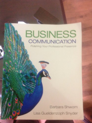 9780136078074: Business Communication:Polishing Your Professional Presence: United States Edition