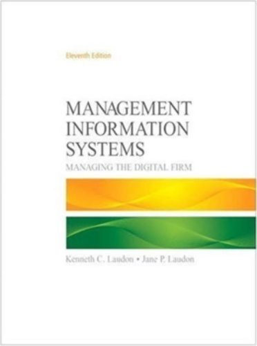 Beispielbild fr Management Information Systems: Managing the Digital Firm zum Verkauf von medimops