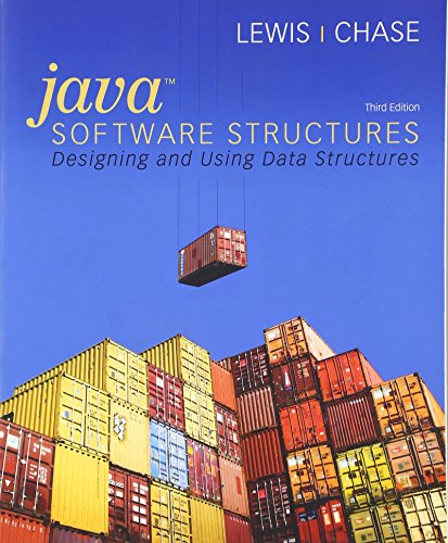 Imagen de archivo de Java Software Structures: Designing and Using Data Structures a la venta por ThriftBooks-Dallas
