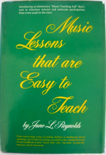 Beispielbild fr Music Lessons That Are Easy to Teach zum Verkauf von Better World Books