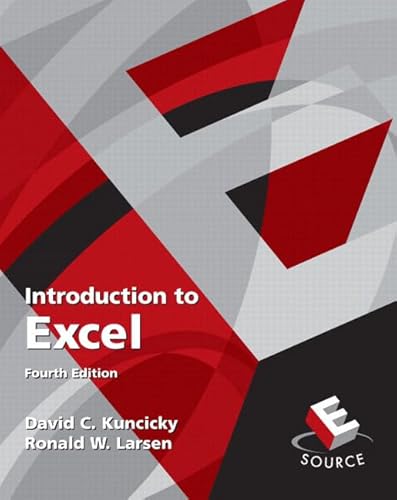 Stock image for Introduction to Excel (4th Edition) for sale by Wonder Book