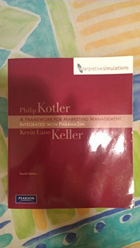 Beispielbild fr Framework for Marketing Management : Integrated PharmaSim Simulation Experience zum Verkauf von Better World Books