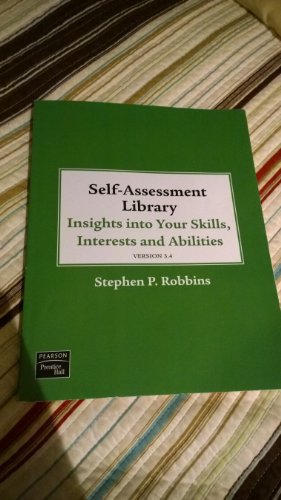 Stock image for Self Assessment Library 3.4: Insights Into Your Skills, Interests and Abilities [With CDROM and Access Code] for sale by SecondSale