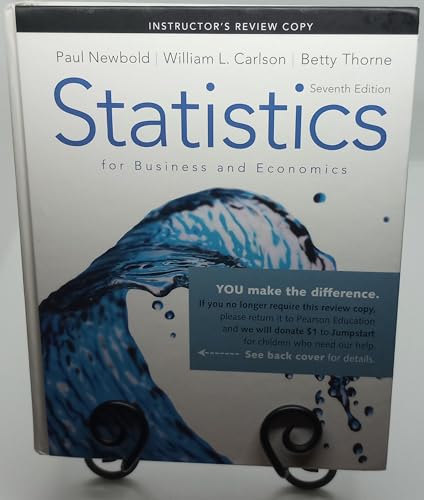 9780136085362: Statistics for Business and Economics