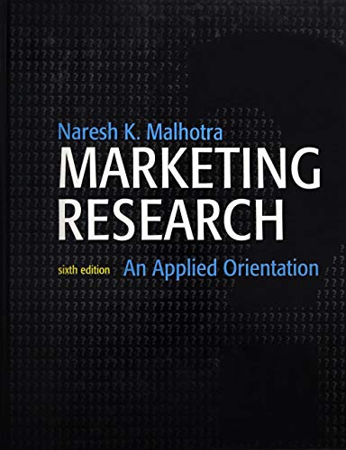 Stock image for Marketing Research: An Applied Orientation for sale by ThriftBooks-Dallas