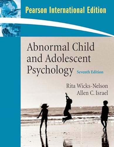 Stock image for Abnormal Child and Adolescent Psychology: International Edition for sale by Studibuch