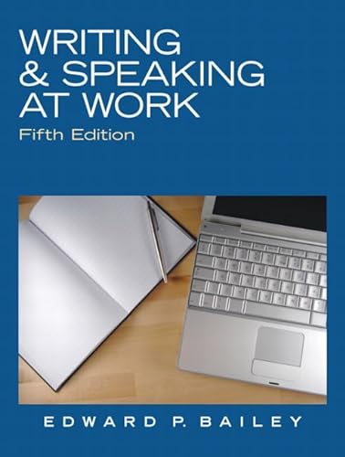 Stock image for Writing & Speaking at Work for sale by SecondSale