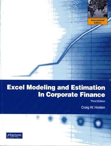 Stock image for Excel Modeling and Estimation in Corporate Finance: International Edition for sale by Phatpocket Limited