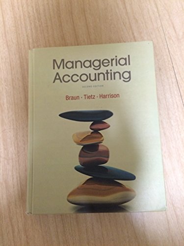 Beispielbild fr Managerial Accounting (2nd Edition) zum Verkauf von Wonder Book