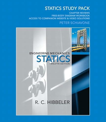 Imagen de archivo de Statics Study Pack for Engineering Mechanics : Statics a la venta por Better World Books