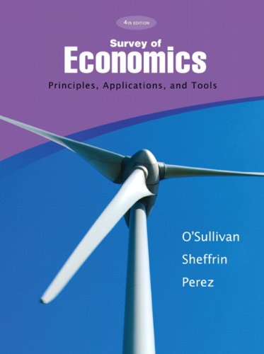 Beispielbild fr Survey of Economics: Principles, Applications, and Tools zum Verkauf von Books From California