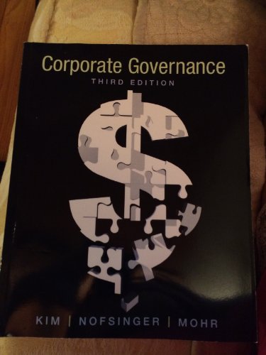 9780136096986: Corporate Governance: United States Edition (The Prentice Hall Series in Finance)