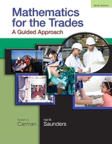 Imagen de archivo de Mathematics for the Trades: A Guided Approach (9th Edition) a la venta por Once Upon A Time Books