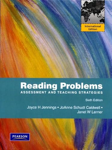 9780136099468: Reading Problems: Assessment and Teaching Strategies: International Edition