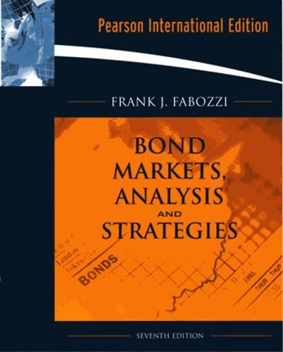 Imagen de archivo de Bond Markets Analysis and Strategies (International Edition) a la venta por ThriftBooks-Dallas