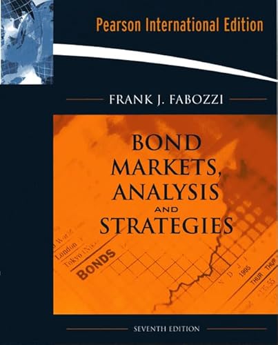 Stock image for Bond Markets Analysis and Strategies (International Edition) for sale by ThriftBooks-Dallas