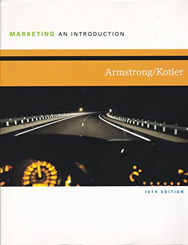 Imagen de archivo de Marketing: An Introduction a la venta por ThriftBooks-Dallas