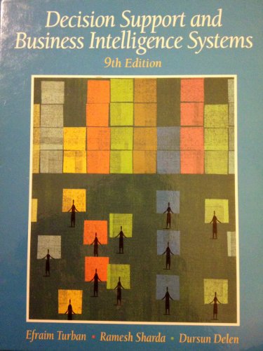 Beispielbild fr Decision Support and Business Intelligence Systems zum Verkauf von Anybook.com