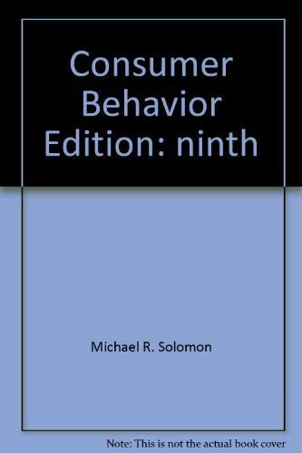 9780136110941: Consumer Behavior Edition: ninth