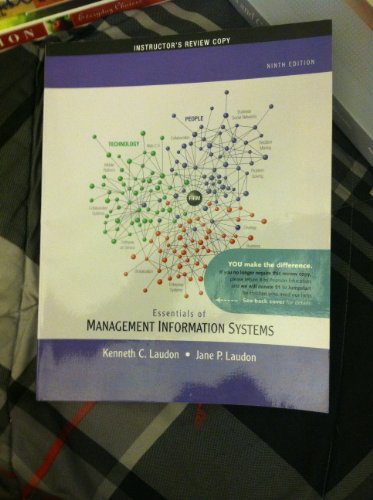 Immagine dell'editore per Essentials of Management Information Systems: Instructor's Review Copy venduto da ThriftBooks-Dallas