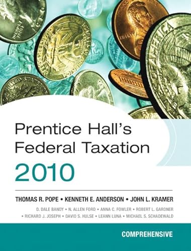 Beispielbild fr Prentice Hall's Federal Taxation 2010 : Comprehensive zum Verkauf von Better World Books