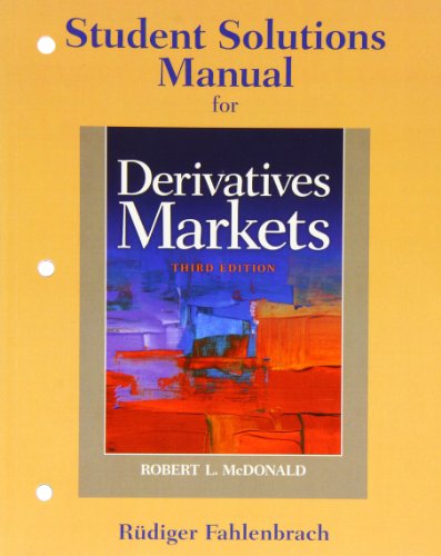 Stock image for Student Solutions Manual for Derivatives Markets for sale by Zoom Books Company