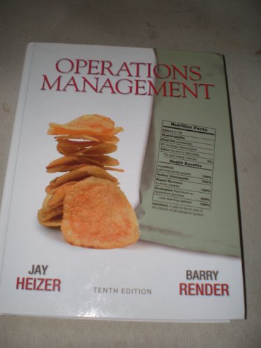 Beispielbild fr Operations Management zum Verkauf von Better World Books