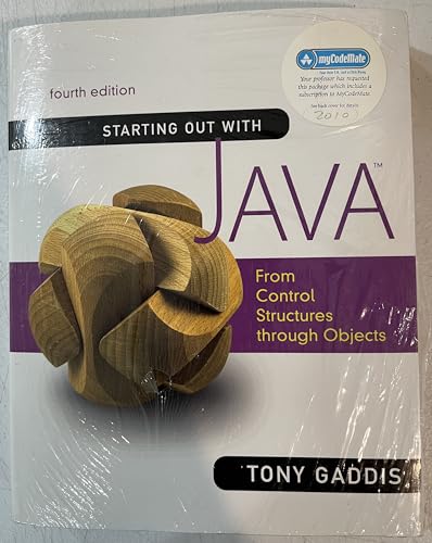 Starting Out with Java: From Control Structures through Objects with MyCodemate (Access Card) and MyCodeMate Sticker (4th Edition) (9780136120544) by Gaddis, Tony