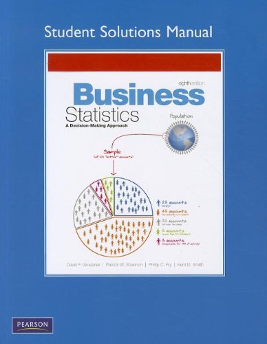 Imagen de archivo de Student Solutions Manual for Business Statistics a la venta por Better World Books