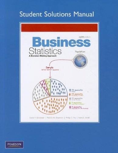 Business Statistics:: A Decision-making Approach (9780136122968) by Groebner, David F.; Shannon, Patrick W.; Fry, Phillip C.; Smith, Kent D.