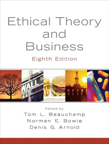 Beispielbild fr Ethical Theory and Business zum Verkauf von Better World Books